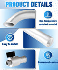 Complete Stainless Steel Drain Valve Kit details, showing high-temperature resistant materials and easy installation features.