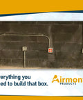 Installed All In One 4x4 Metal Outlet Box Kit With Two Tamper Resistant 20 Amp Duplex Receptacles on concrete wall
