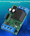 Ultra Compact RS485 Modbus RTU Serial Port Relay Module With Six Operational Modes 12V One Channel PLC Controller PCB
