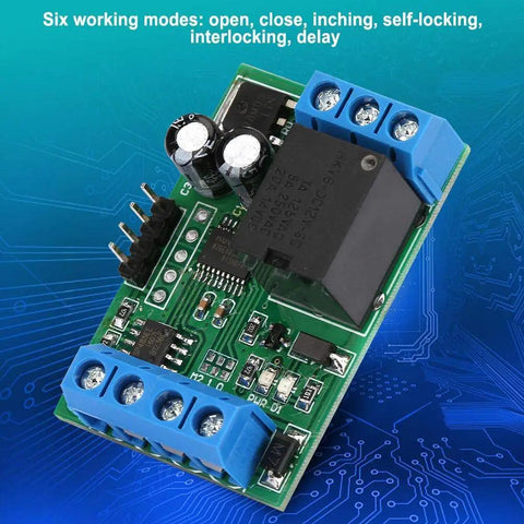 Ultra Compact RS485 Modbus RTU Serial Port Relay Module With Six Operational Modes 12V One Channel PLC Controller PCB