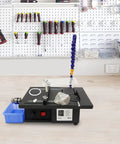 Reliable 110V Gem Lapidary Table Saw With Bench Polisher And Lathe Mini Diy Grinder in home workshop setting on table