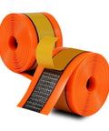 Self Adhesive Bike Tire Liners TPU Material With Translucent Mesh Orange Lightweight Easy Install