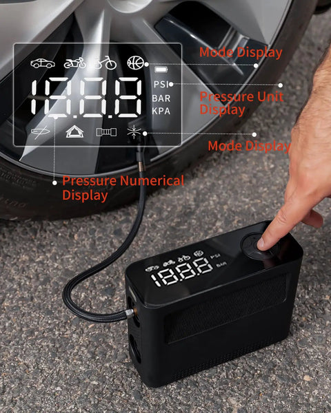 Beast Of A Portable Electric SUP Pump With Auto Shutoff For Quick Inflation And Deflation, 150 PSI, 120W Portable Air Compressor For Tires, Bikes, Inflatables, Tents, Air Mattresses, Kayaks