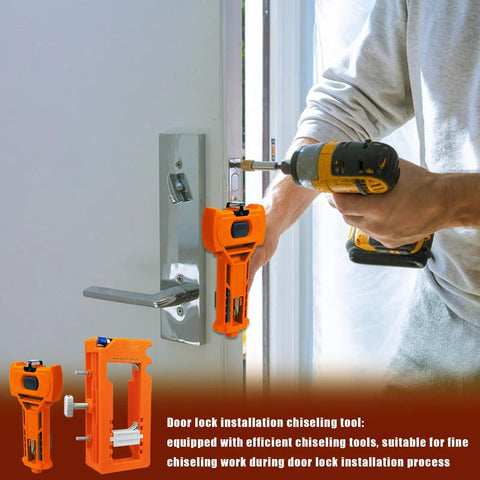 Man using Hinge Jig For Doors With Precise Alignment And Adjustable Measurements A Rugged, User Friendly Router Template