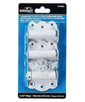 Spring Loaded Self Closing Door Hinges 2 Pack White Adjustable Closing Force For Storm And Screen Doors Fits Various Door Sizes 180 Degree Opening Easy Install in packaging