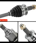 Close-up of Nissan Altima Front Left CV Axle Shaft Assembly DropIn Replacement For 2019 2020 2021 2022 2023 2.5L L4, includes axle nut