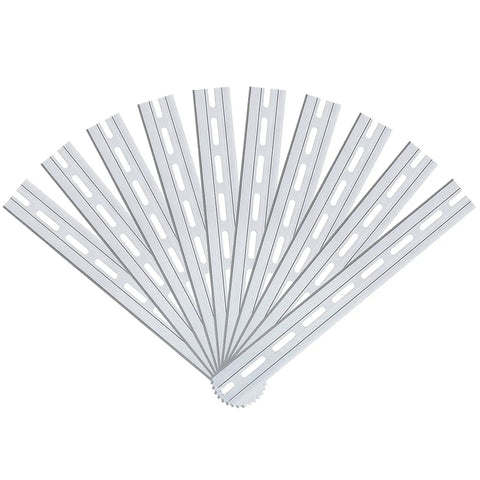 Aluminum DIN Rails 10 Pack, 1 Meter Each, Top Hat Slotted Design, RoHS Compliant, Pro Grade Durability, 35mm Wide By 7.5mm High, DIY Friendly Cut To Length