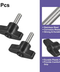 2 Pack M6 X 20mm Thumb Screws T Shape Knobs In 304 Stainless Steel, clamping handles, showing corrosion resistance features