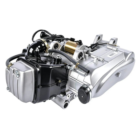 230 CC GY6 ATV Engine Replacement With Reverse And Balance Shaft, 4 Stroke CVT, Air Cooled, Electric Start, Side View