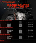 A-Prime Front Disc Brake Hardware Kit For Chevy Silverado Tahoe Avalanche Suburban And Gmc Sierra With Rear Drum Brakes 2005 2006 2007 Plus Compatible Parts Ready To Go, brake caliper hardware kit image