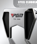 Standing Putter For Men 34 Inch With Low Center Of Gravity And High Forgiveness showing steel clubhead and alignment aid