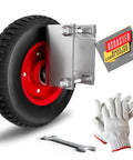 8 Inch Gate Wheel For Round Tube Gates From 1 5 8 Inch To 2 1 2 Inch Heavy Duty Caster Supports Up To 300 Lb Includes Screws And Wrenches