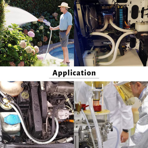 DAVCO 1-inch ID clear braided vinyl tubing, 25 ft, high-pressure PVC hose for pool, PC cooling, automotive, lab uses