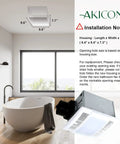 Ultra Quiet 90 CFM Bathroom Exhaust Fan With Light Powerful Moisture And Odor Ventilation Installation Guide Image