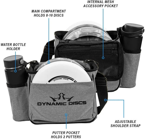 Three Disc Golf Set With Putter Midrange And Driver Including Cadet Shoulder Bag Towel And Mini A Complete Starter Kit For Beginners
