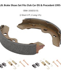 Golf Cart Brake Shoes And Spring Kit To Boost Braking Power For Club Car DS And Precedent 1995 Up; shoes, springs.