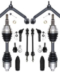 4x4 Front 14 Piece Suspension Kit For Dodge Ram 1500 2002 2003 2004 2005 Includes 2 Upper Control Arms With Ball Joints