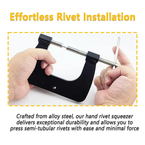 Solid As A Rock Hand Tubular Rivet Tool Kit With Comfort Fit Handle And Premium Aluminum Rivets Designed For Window Vents And Vintage Gear Fixes To Make No Sweat For Weekend Pros