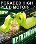 Powerful 21V Cordless Hedge Trimmer With Battery showcasing internal motor with 850W power, highlighting 24000 RPM capability