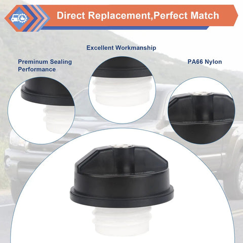 Locking Gas Cap With Two Keys Replacement Part For Chevy Honda Nissan Acura Mazda Cadillac GMC And More Compatible With 4Runner