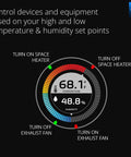 Dashboard control of Weatherproof Temp Sensor With Probe For Fluid, Air And Surface, Crazy Wide High Low Temp Range, 1000 Feet Long Range