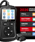 OBD2 Scanner Car Code Reader With Voltage Test Plug And Play CAN Diagnostic Tool Reads And Clears Engine Fault Codes V600 display