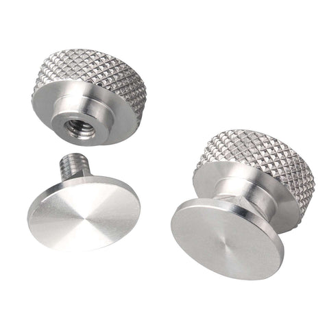 Knurled Aluminum Welding Helmet Fasteners Replacement Headgear Pair For Pipeliner Style Flip Hood No Fuss Twist To Lock Screws