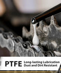 No Nonsense Dry Bike Chain Lube For MTB With Ceramic Coating And PTFE applied to bike chain for smooth rides