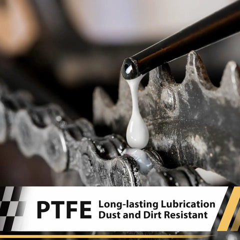 No Nonsense Dry Bike Chain Lube For MTB With Ceramic Coating And PTFE applied to bike chain for smooth rides