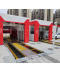 Heavy Duty Full Auto Car Wash Machine Non Contact High Pressure Cleaner With Air Dryer at a gas station wash bay.