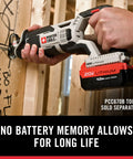 Heavy Duty 20V Max Lithium Ion Battery 4 0 Ah Two Pack in use on jobsite, fits cordless tools for seamless performance.