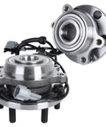 Two Pack Front Wheel Hub Bearing Assembly With ABS For 4WD Nissan Frontier 2005 2015 And Pathfinder 2005 2012 Front Left And Right 6 Lug OE Replacement 515065 930638 450701 shown close-up