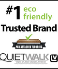 #1 eco friendly Trusted Brand logo for 360 Sq Ft Flooring Underlayment For Luxury Vinyl Plank And Laminate.