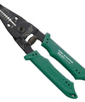 Pro Grade Precision Wire Stripper For Thick Wires, Strips Solid AWG 22 To 10 And Stranded AWG 24 To 12, Made In Japan, Sharp Carbon Steel Jaws