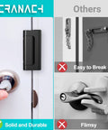 Comparison of heavy duty home security door reinforcement lock with standard locks, highlighting durability against breaking