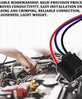 H4 Headlight Socket Connector 3 Way Male And Female Waterproof Wiring Harness Plug Adapter installed in car engine