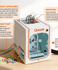 Resin Printer Enclosure With Ventilation And LED Lighting Stable Temperature Protective Cover Fireproof Dustproof Tent For No Fuss Quick Setup And Safe Printing Compatible With Kobra X And Other Popular Resin Printers showing ventilation ducts.