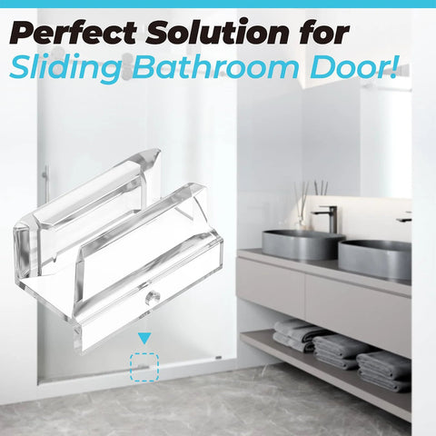 Clear Acrylic Sliding Shower Door Bottom Guide With Screw for sliding shower doors three eighths inch channels plastic guide