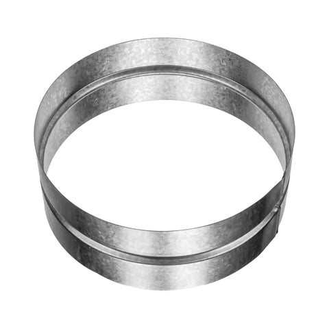 Rugged 8 Inch Galvanized Duct Connector For Dryer Vent Extension And Secure Metal Hose Coupler With Easy Fit Airtight Seal No Fuss Heavy Duty Pipe Joiner For Smooth Airflow And Leak Free Performance, 8-inch galvanized steel duct connector