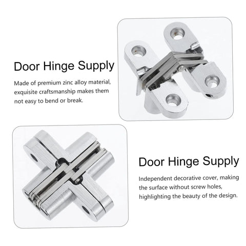 Hidden Door Hinge For Cabinets And Folding Doors Concealed Swing Hinge With Independent Screw Cover Durable Zinc Alloy Hardware