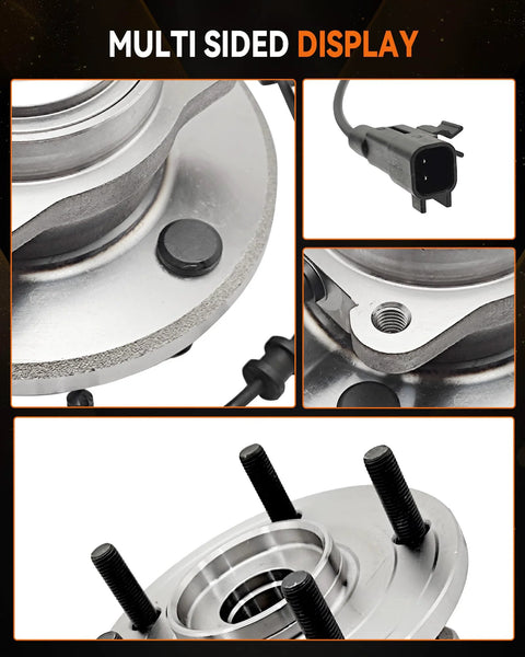 Rear Wheel Bearing Hub Assembly Beefed-Up 512493 Fits Dodge Grand Caravan 2012-2019 And Chrysler Town And Country 5 Lug With ABS