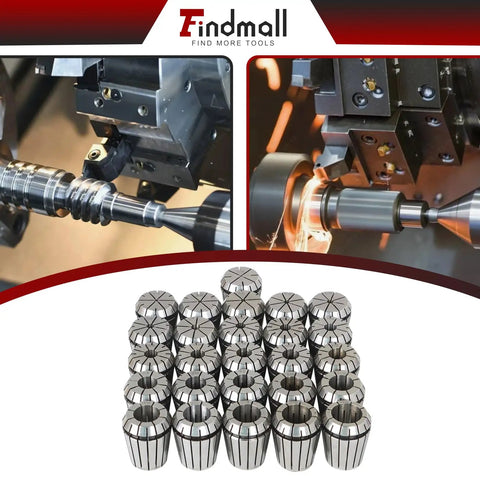 ER32 Collet Set 26 Pieces For CNC Engraving Milling Lathe Tools With Spring Collets, High Precision 0.013mm Runout Image