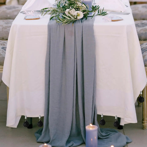 Elegant table setting with 24 Pack Outdoor Curtain And Tablecloth Weights Black Heavyweight Ball Clips anchoring the cloth.