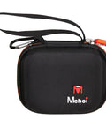 Mchoi Hard Carrying Case Fits for PREXISO 2-in-1 Laser Tape Measure,Digital Distance Meter, EVA Portable Storage Case Shockproof, Case Only, black with orange zipper.