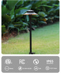 Low Voltage LED Pathway Lights 12V Wired With Adjustable Color Temperatures 2200K 2700K 3000K 4000K 5000K Black 20 Inch