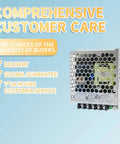 Heavy Duty Industrial Power Supply Gives 12 Volt 3 Amp 36 Watt Output With Rock Solid Reliability, shown in a fanless design.