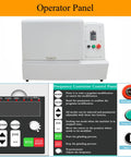 Operator panel of 4L Planetary Ball Mill With Four 1000ml Jars Ceramic Grinding Machine for lab and industrial use.