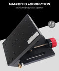 Workhorse Tilting Angle Platform Milling Table 0 To 65 Degrees Swivel Angle Plate in black aluminum alloy with red knob