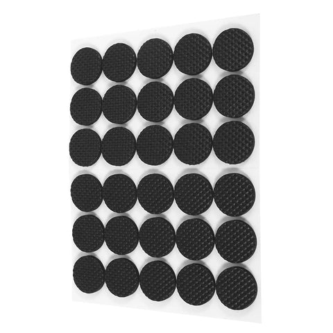 30 Pack Non Slip Rubber Feet Pads For Furniture And Appliances Durable Floor Protection Anti Scratch Protectors Black Rubber