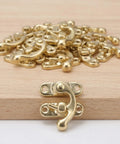 Vintage Swing Bag Clasp Closure Lock Retro Latch For Jewelry Boxes And Wooden Chests Golden Metal Buckle Hardware For Furniture